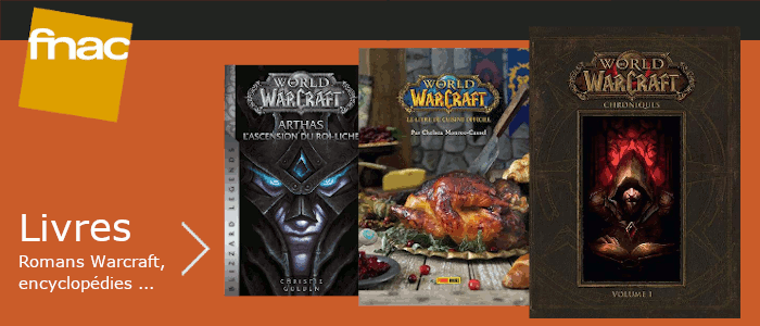 Romans Warcraft diponibles sur la Fnac